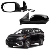Left Driver Side Mirror Compatible with Honda CRV 2017-2022 Manual Folding Power Glass Heated with Turn Signal Light Blind Spot Detection BSD Replaces 76251T1WA01ZF 9Pins